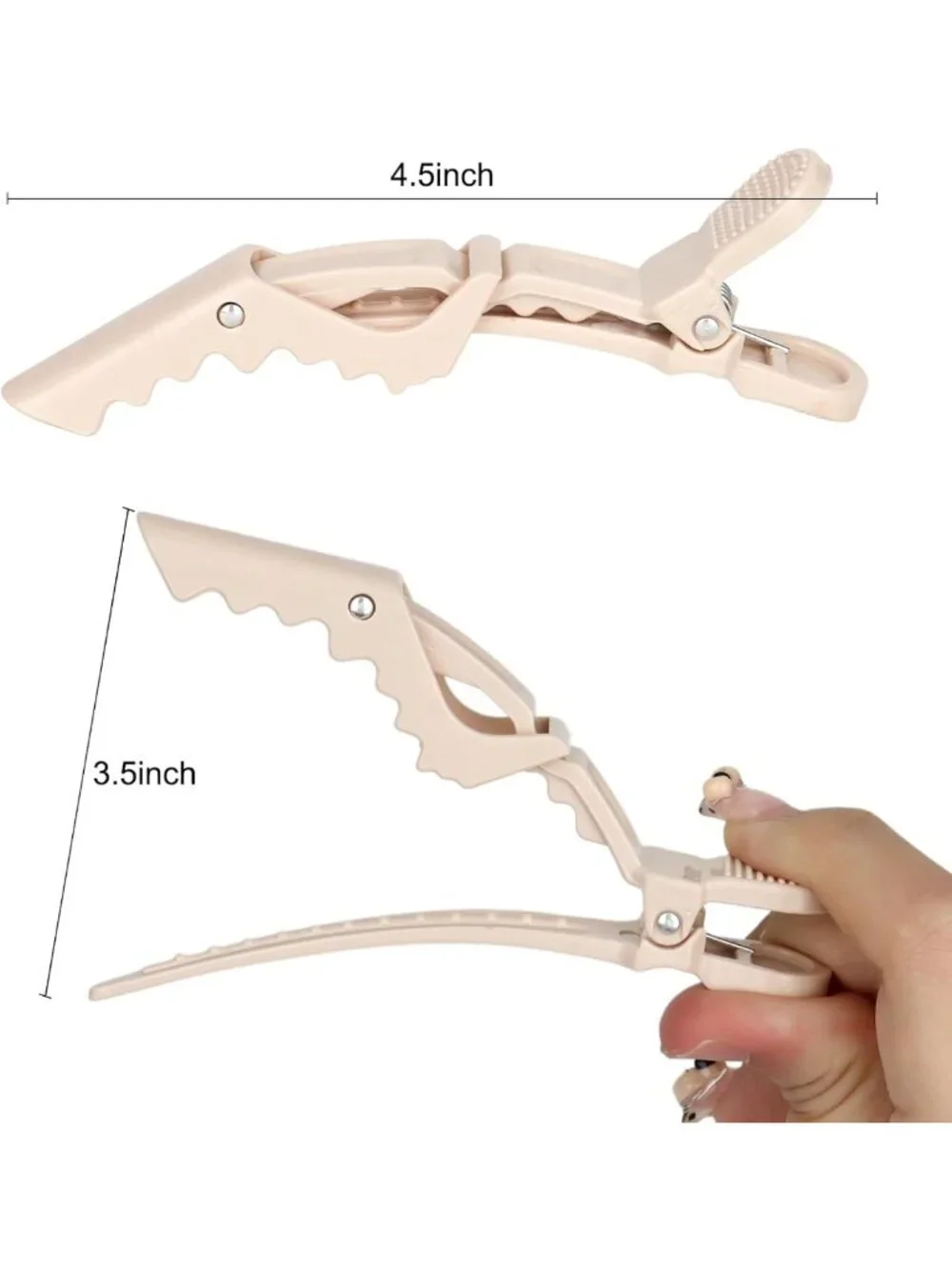 24 Pack Alligator Hair Clips - Large Salon Pro Clips for Hair Styling